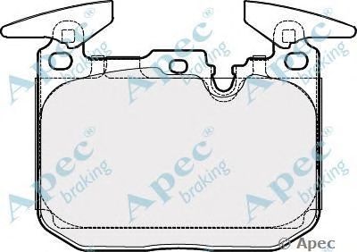 APEC BRAKING pad1907 -  Комплект тормозных колодок, дисковый тормоз